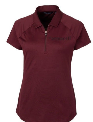 Ladies Cutter & Buck Forge Stretch Short Sleeve Polo <br> w/ Embroidered Armacell Logo