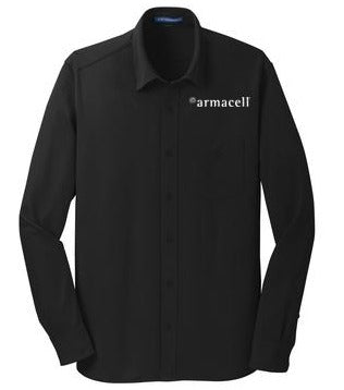 Men's Long Sleeve Dress Shirt <br> w/ Embroidered Armacell Logo
