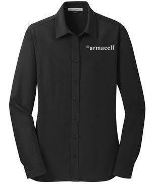 Ladies Long Sleeve Dress Shirt <br> w/ Embroidered Armacell Logo